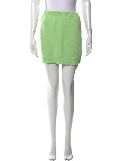 Pre-owned Paloma Wool Mini Skirt In Green