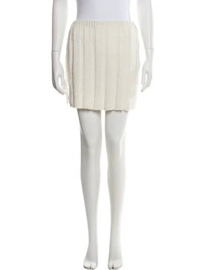 Pre-owned Paloma Wool Mini Skirt In Neutral