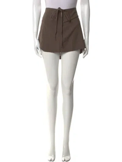 Pre-owned Paloma Wool Mini Skirt In Neutral