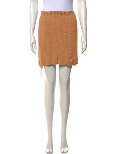 Pre-owned Paloma Wool Mini Skirt In Orange