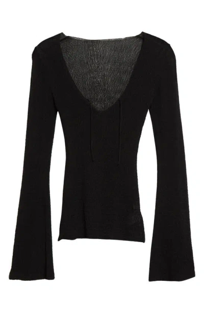 Paloma Wool Mitsu Reversible Knit Top In Black