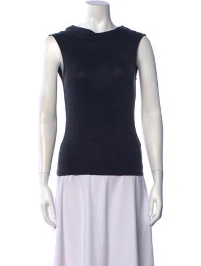 Pre-owned Paloma Wool Mock Neck Sleeveless Top In Blue