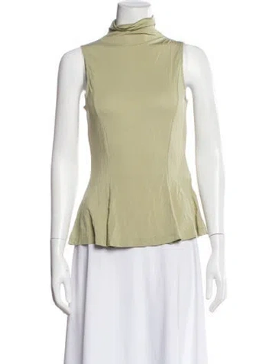 Pre-owned Paloma Wool Mock Neck Sleeveless Top W/ Tags In Green