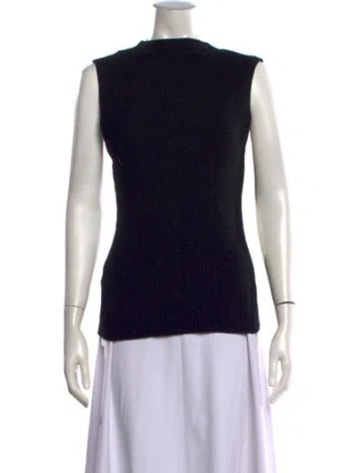 Pre-owned Paloma Wool Mock Neck Sweater In Black