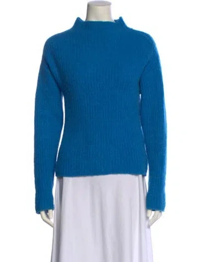 Pre-owned Paloma Wool Mock Neck Sweater In Blue
