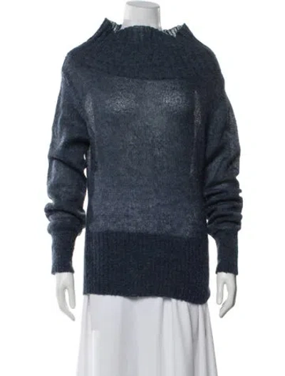 Pre-owned Paloma Wool Mock Neck Sweater In Blue