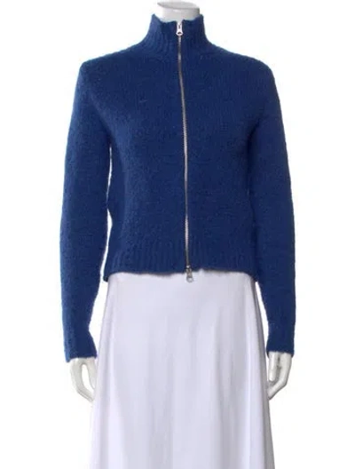 Pre-owned Paloma Wool Mock Neck Sweater In Blue
