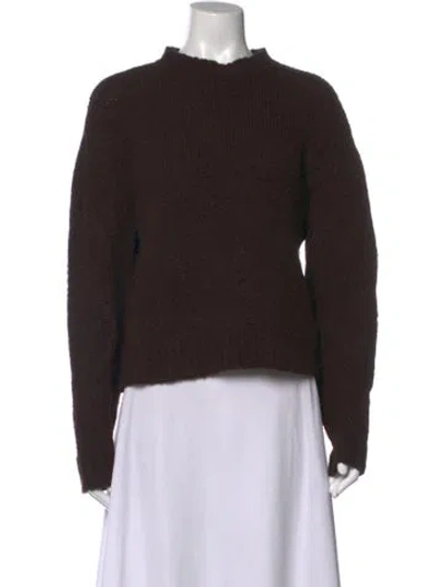 Pre-owned Paloma Wool Mock Neck Sweater In Brown