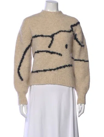 Pre-owned Paloma Wool Mock Neck Sweater In Neutral