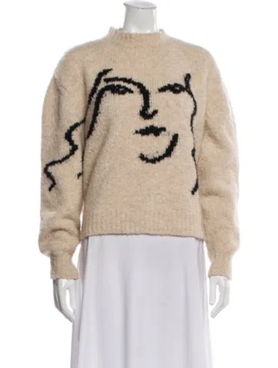 Pre-owned Paloma Wool Mock Neck Sweater In Neutral