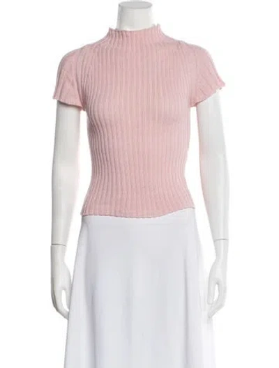 Pre-owned Paloma Wool Mock Neck Sweater In Pink