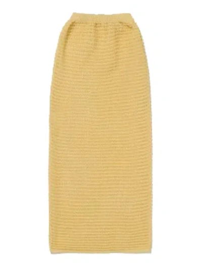 Paloma Wool Moon Skirt Woman Yelloe In Cotton In Yellow