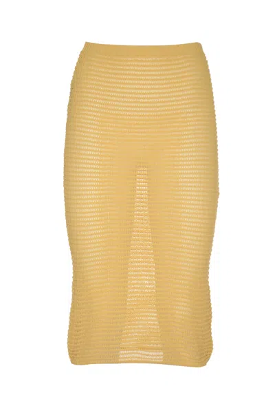 Paloma Wool Moon Skirt In Yellow