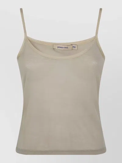 Paloma Wool Nasem Scoop Neck Top Adjustable Straps In Green
