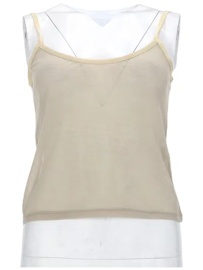 Paloma Wool Nasem Semi-sheer Organic Cotton Tank Top In Multi