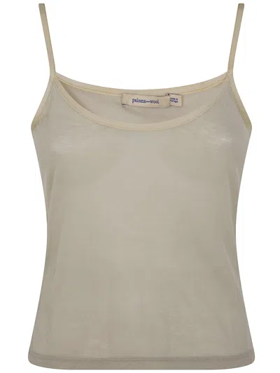 Paloma Wool Nasem Semi-sheer Camisole Tank Top In Gray