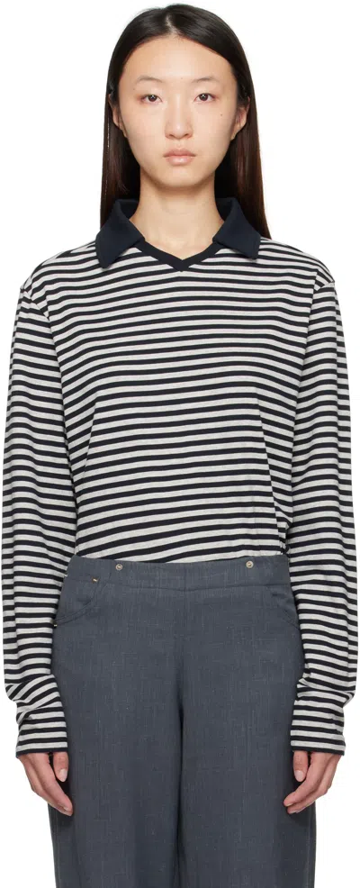 Paloma Wool Navy & Gray Gondolieri B Polo
