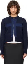 Paloma Wool Navy Cruz Zip Sweater In Blue