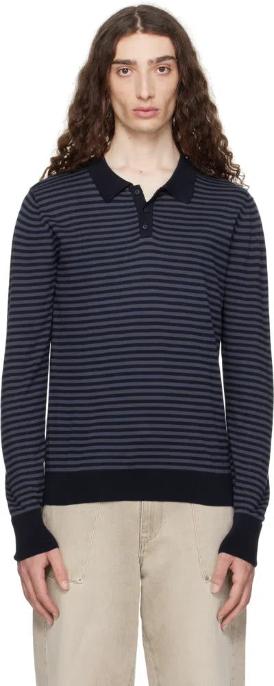 Paloma Wool Navy Hugo Ii Polo In Blue
