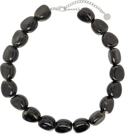 Paloma Wool Navy Mabel Necklace In 134 Navy