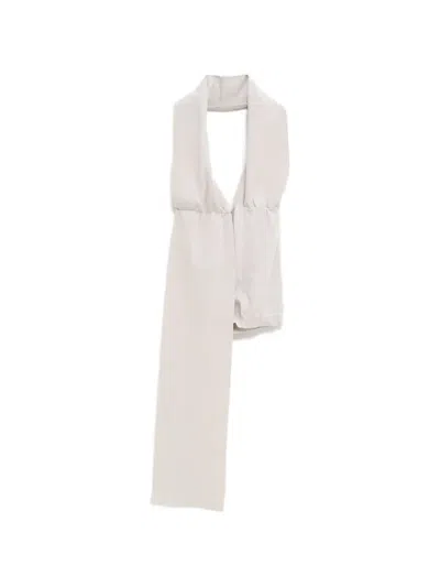 Paloma Wool Nedel Halterneck Draped Top In Neutral