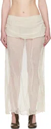 Paloma Wool Off-white Mae Maxi Skirt In White