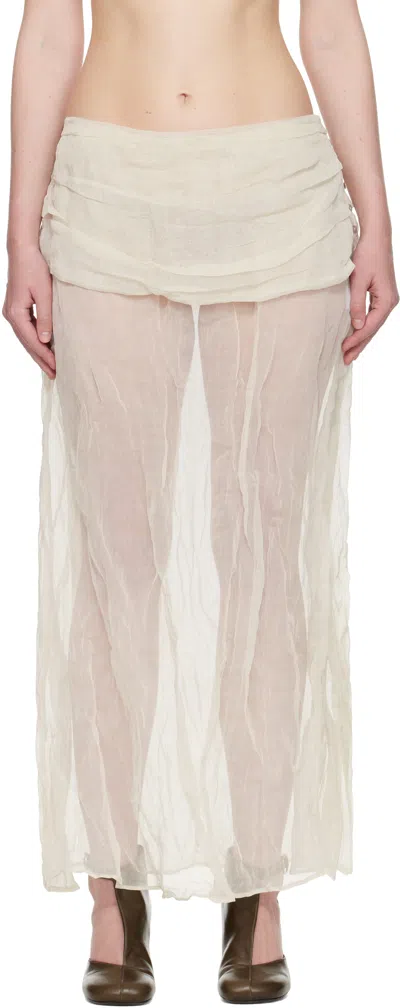 Paloma Wool Off-white Mae Maxi Skirt