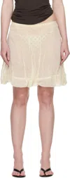Paloma Wool Off-white Nabi Miniskirt In White