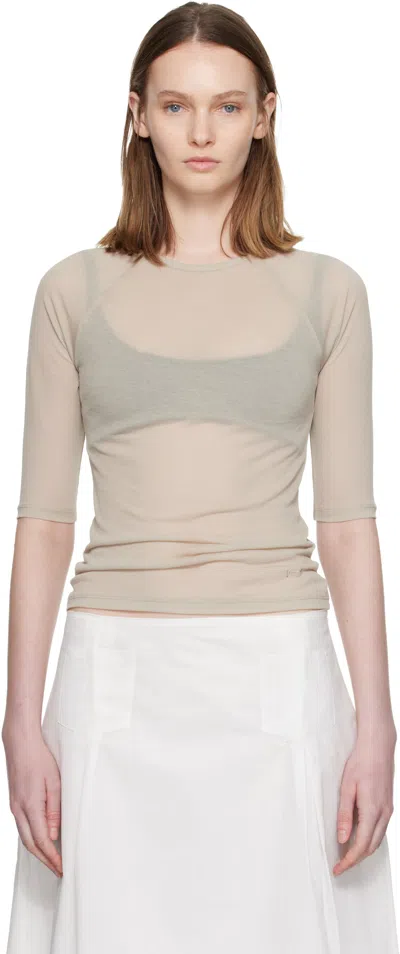 Paloma Wool Off-white Pia T-shirt In Gray