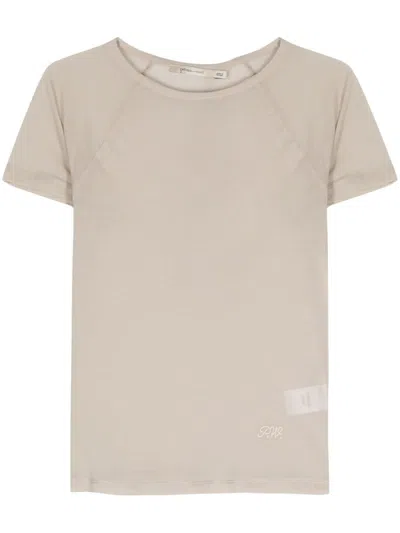 Paloma Wool Omu Embroidered-logo T-shirt In Neutrals