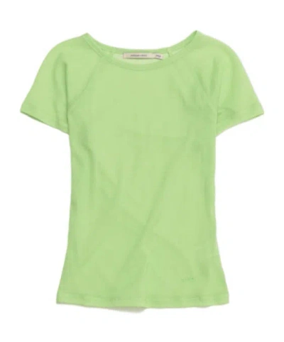 Paloma Wool Omu Sheer Fitted T-shirt In Green