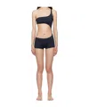 Paloma Wool One Shoulder One Piece Swimsuit In Black