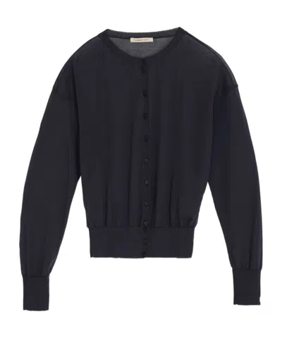 Paloma Wool Paige Sheer Buttoned Cardigan In Blue