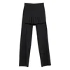 Paloma Wool Pleated Miniskirt Overlay Track Pants In Black