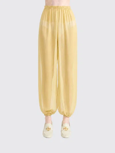 Paloma Wool Pants Woman Color Cream In Yellow