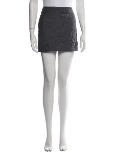 Pre-owned Paloma Wool Patterned Mini Skirt In Black