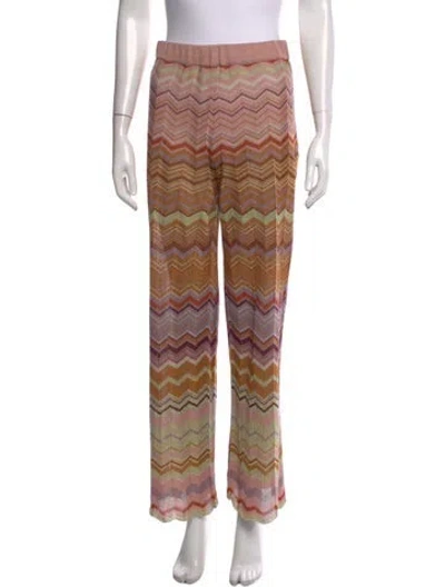 Pre-owned Paloma Wool Patterned Wide Leg Pants In Neutral