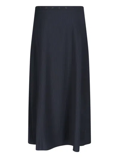Paloma Wool Pinstripe Maxi Skirt In Gray