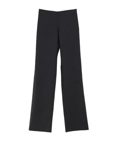 Paloma Wool Pinstripe Pattern Trousers In Black