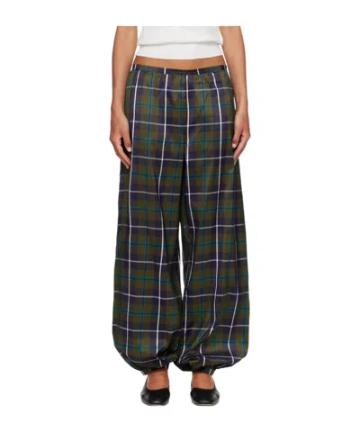 Paloma Wool Plaid Casual Pants In Blue
