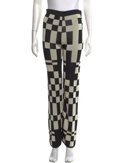 Pre-owned Paloma Wool Plaid Print Wide Leg Pants
