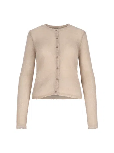 Paloma Wool 'plaisir' Intarsia Cardigan In Beige