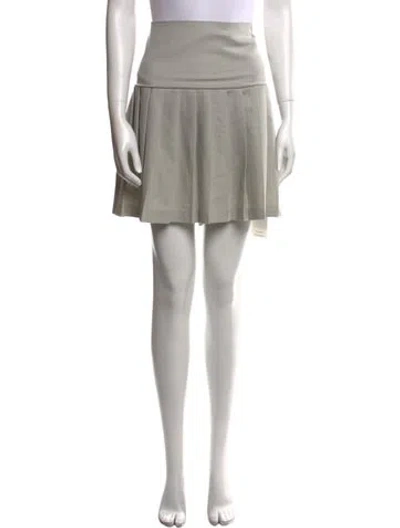Pre-owned Paloma Wool Pleated Accents Mini Skirt In Neutral