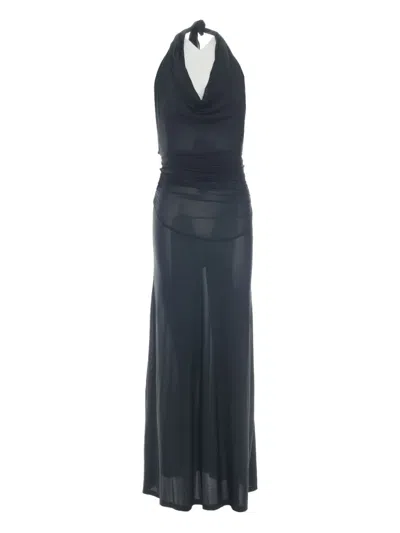 Paloma Wool Tilt Gathered-detail Dress In 134 Navy