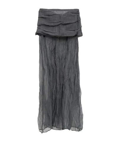 Paloma Wool Pleated Skirt In Gray