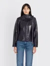 Paloma Wool Plomy Zip-up Leather Jacket In Black
