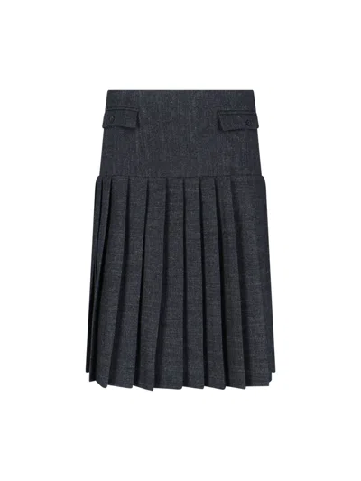 Paloma Wool 'plugin' Midi Skirt In Gray