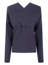 Paloma Wool Grey Merino Wool Sweater In Purple
