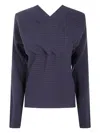 Paloma Wool Grey Merino Wool Sweater In Purple