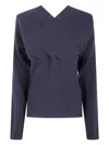 Paloma Wool Grey Merino Wool Sweater In Purple